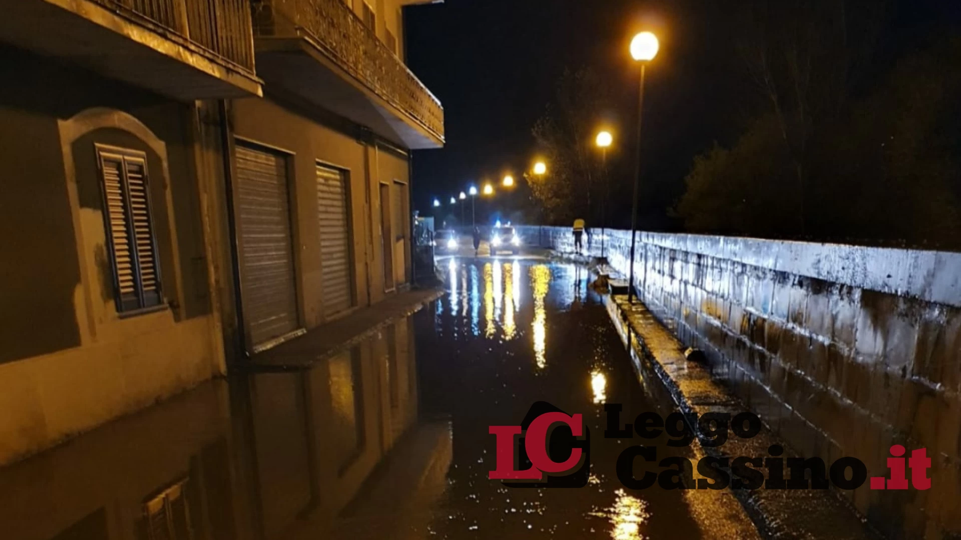 Maltempo, evacuazione in corso a Pontecorvo