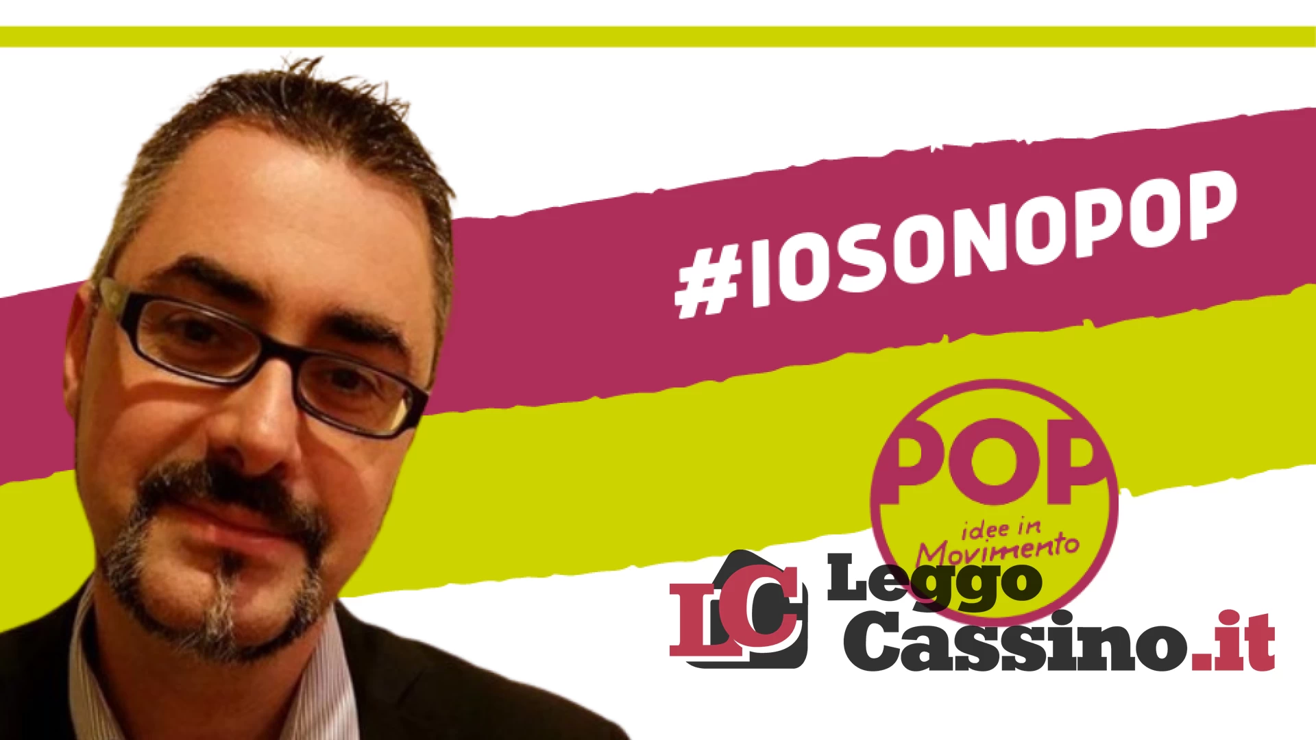 Claudio Donatelli coordinatore di Pop Cassino: "In politica serve una musica nuova"