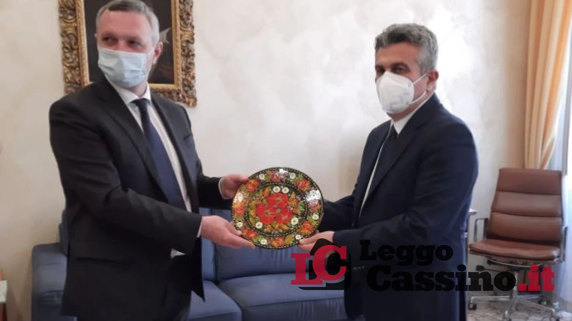 L'Ambasciatore dell'Ucraina in visita al comune di Cassino