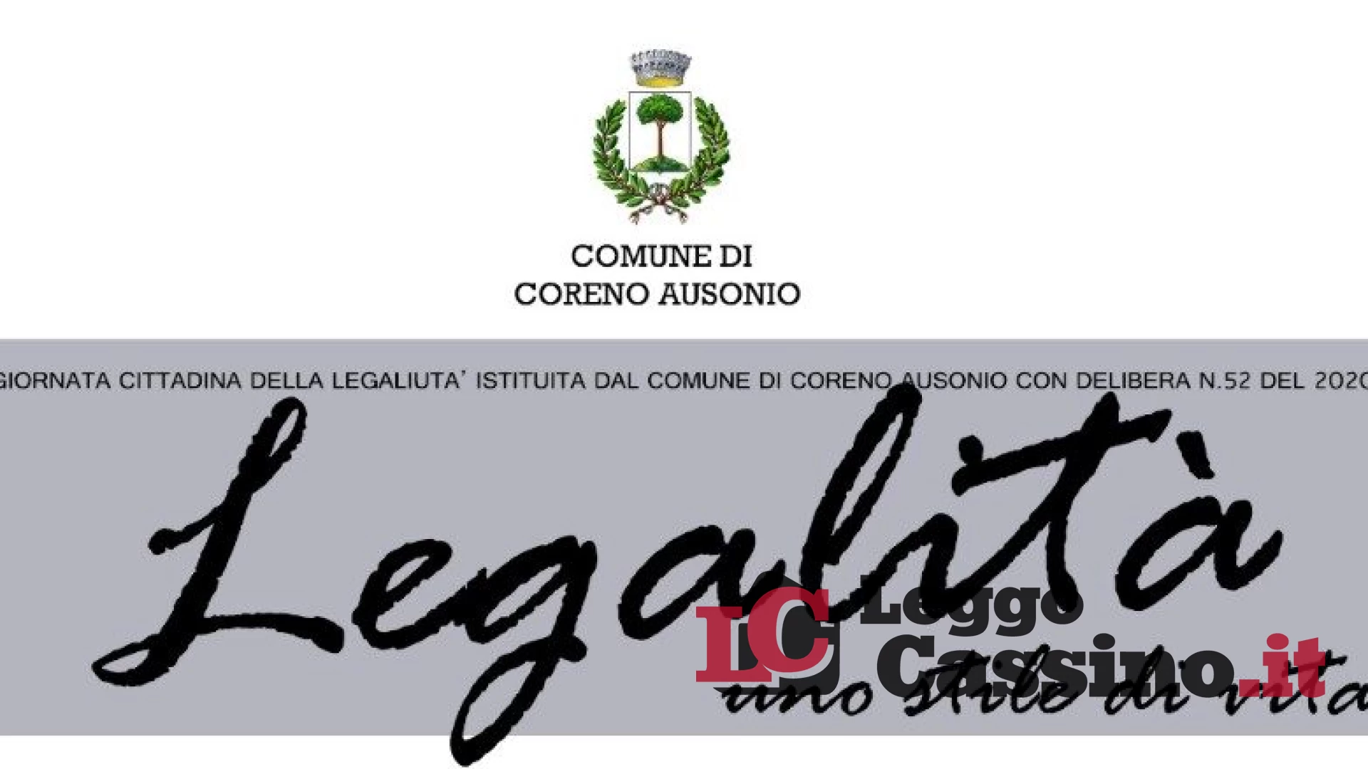 Legalità, a Coreno la testimonianza di Massimiliano Noviello