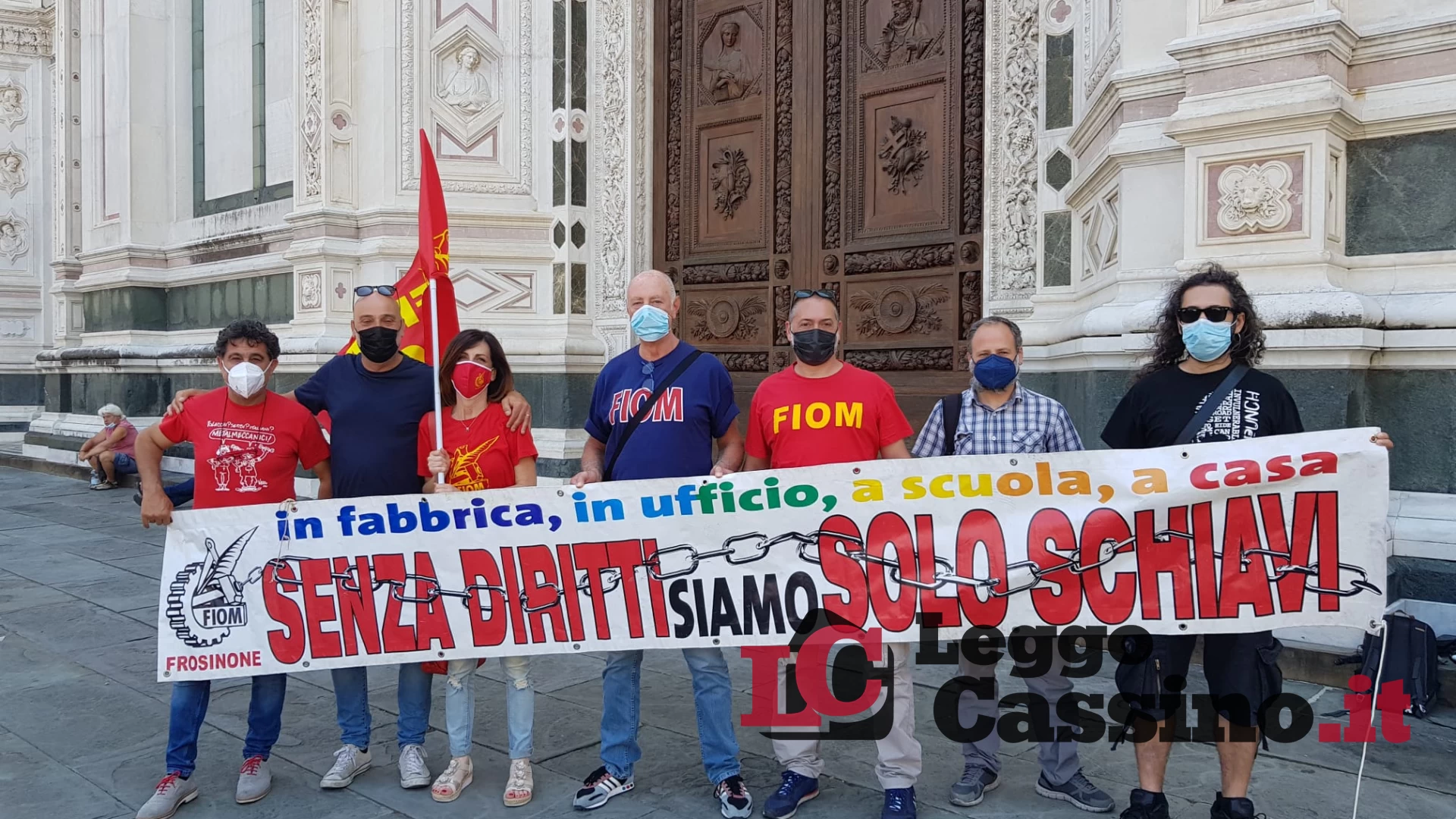 "No ai licenziamenti!" La Fiom di Frosinone alla manifestazione di Firenze
