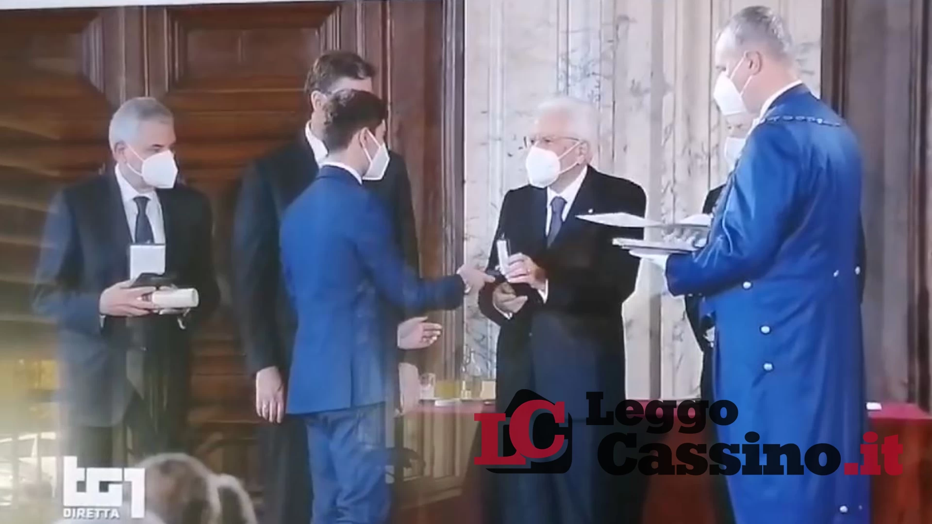 Mattarella premia uno studente di Cassino in diretta Rai