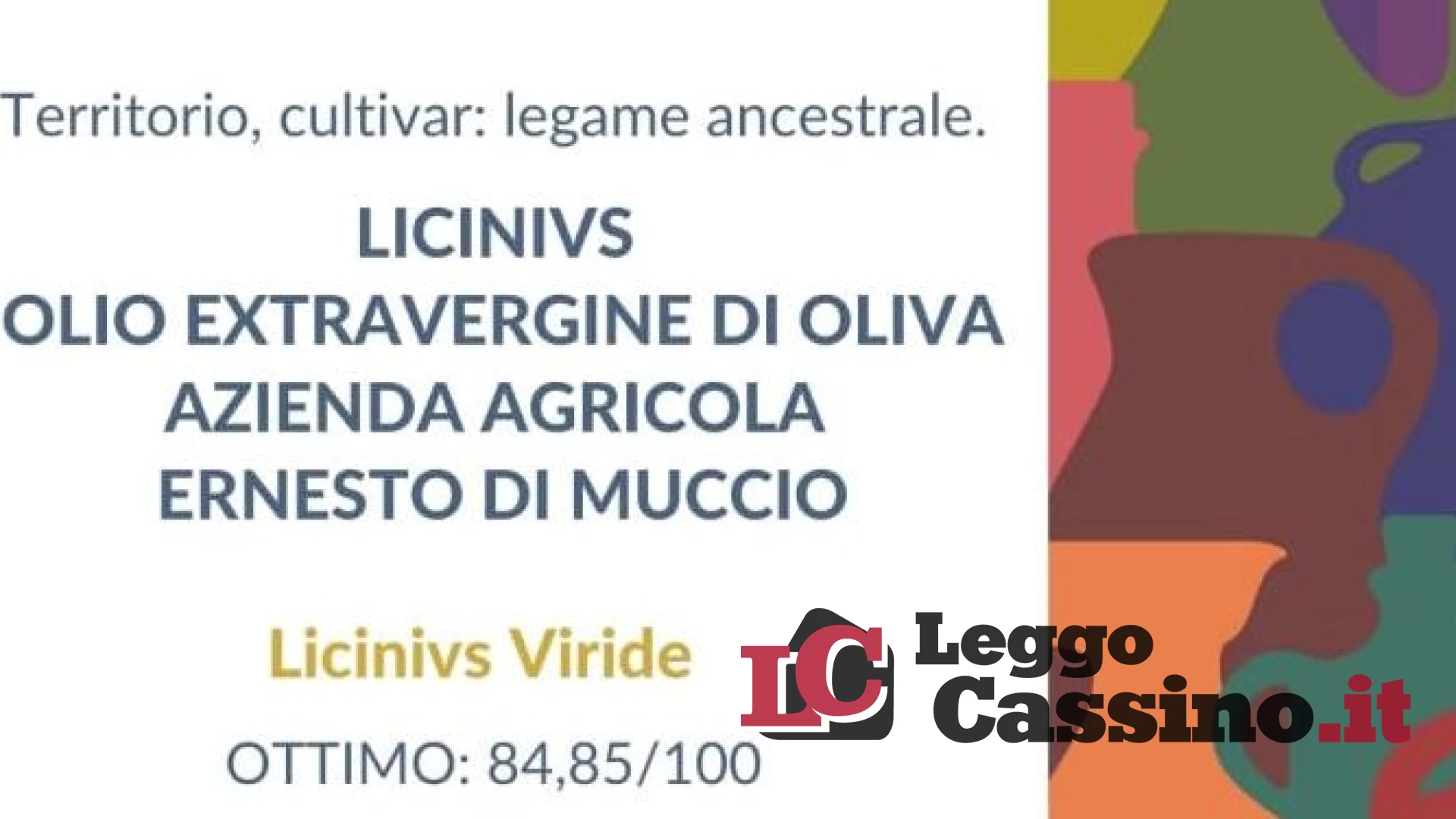 L'olio Licinivs inizia l'anno col botto e approda nella "Lodo guida 2022"