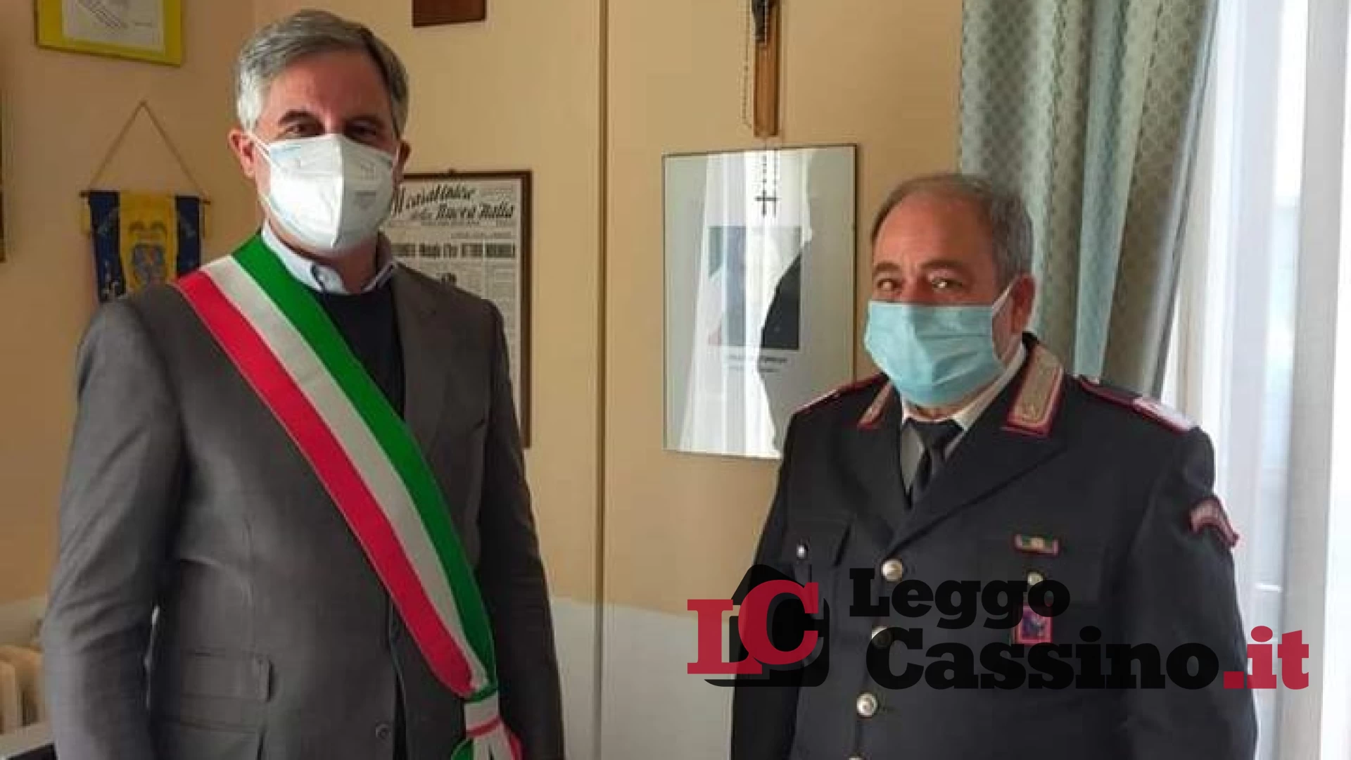 Cervaro saluta  il Maresciallo Elpidio Pezzella