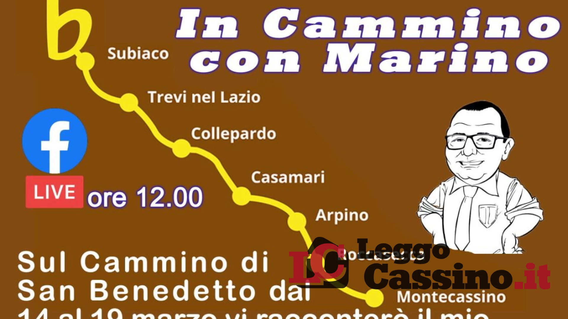 "Sul cammino di San Benedetto, in cammino con Marino"