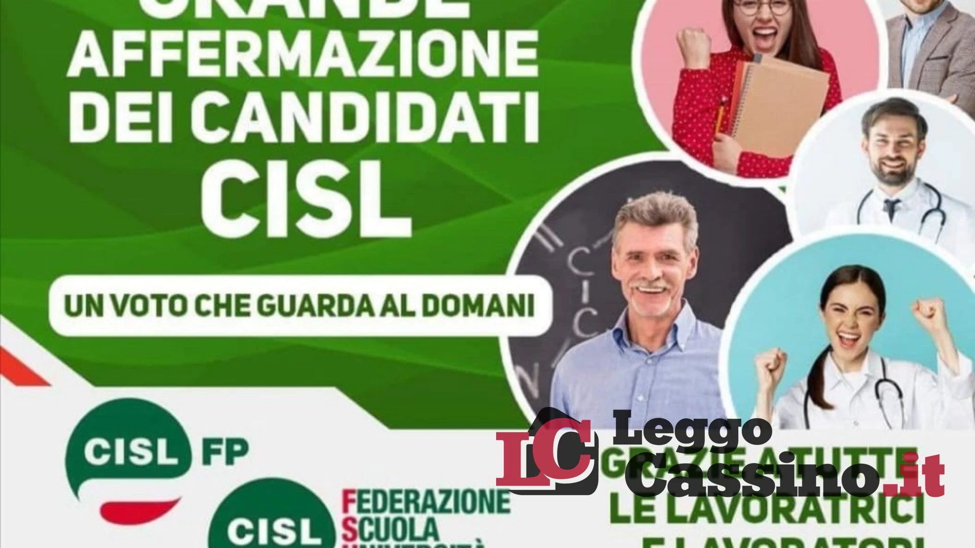 Elezioni Rsu, grande affermazione per la Fsur-Cisl