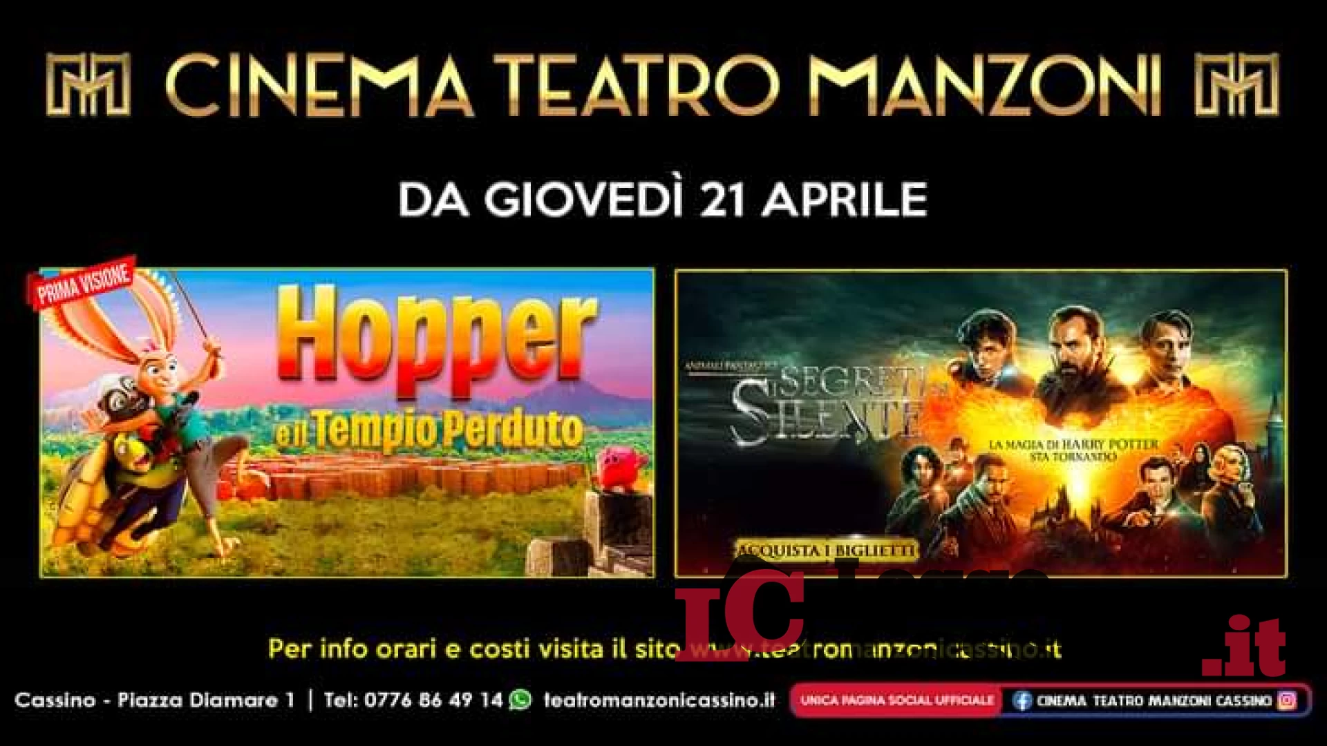 Cinema Teatro Manzoni, nuovi film in arrivo