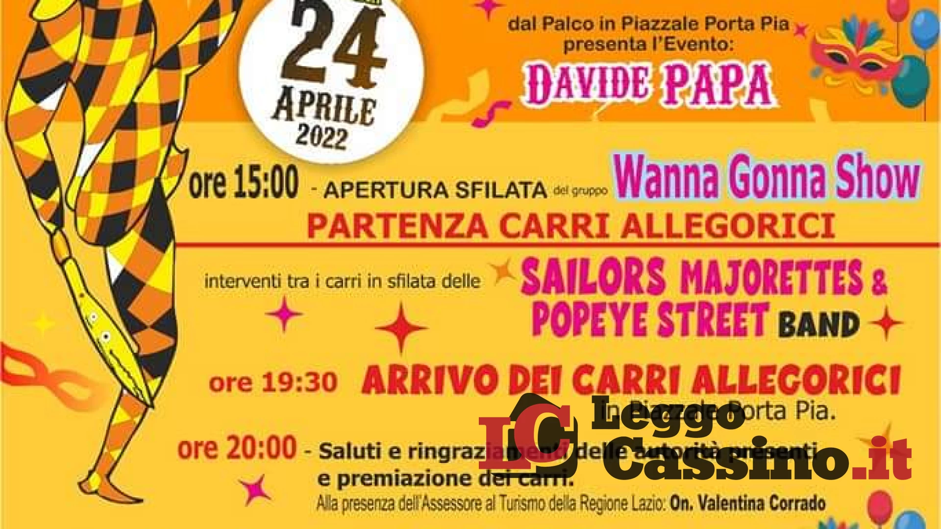 Pontecorvo festeggia i 70 anni del Carnevale