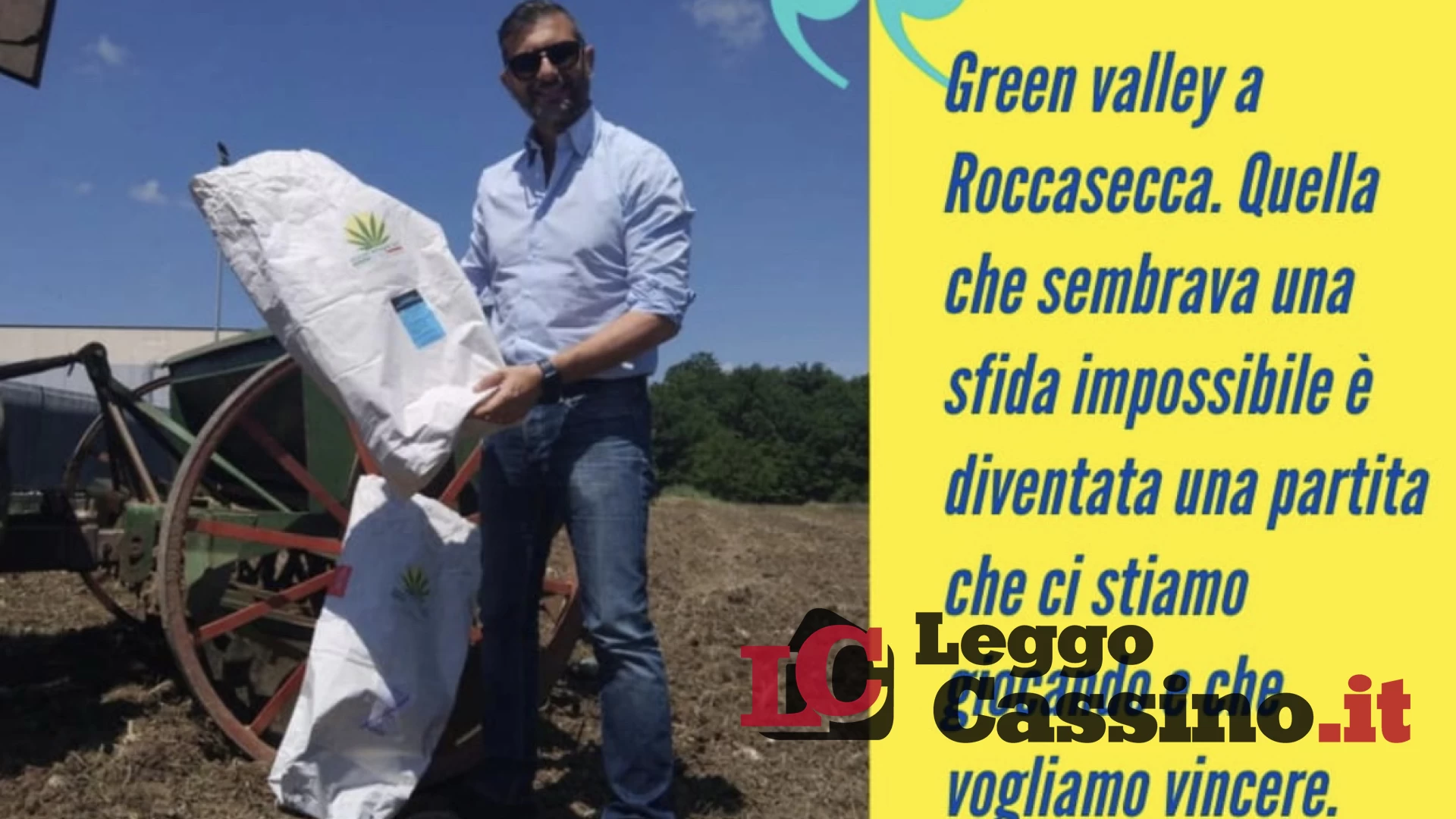 Roccasecca, al via la Green Valley: piantumati i primi semi di canapa industriale