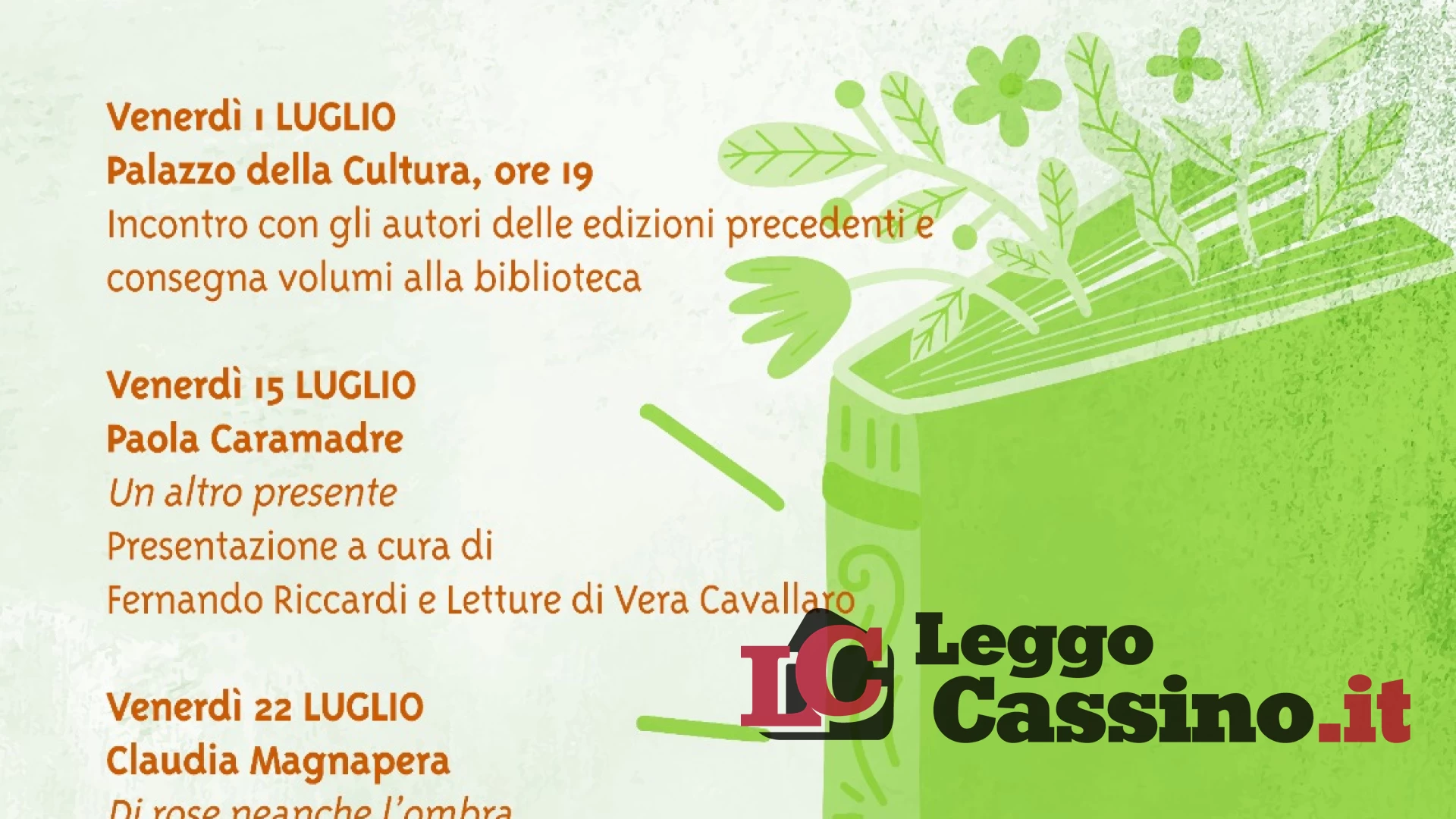 A Cassino ecco la terza edizione di un "Parco di Libri"