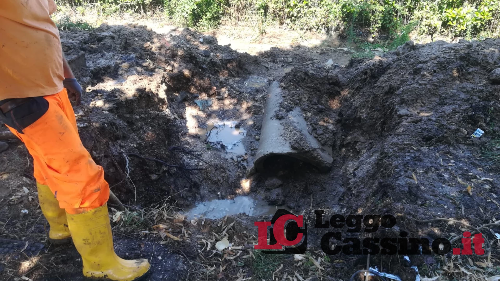 A San Bartolomeo Acea sta intervenendo per riparare un guasto