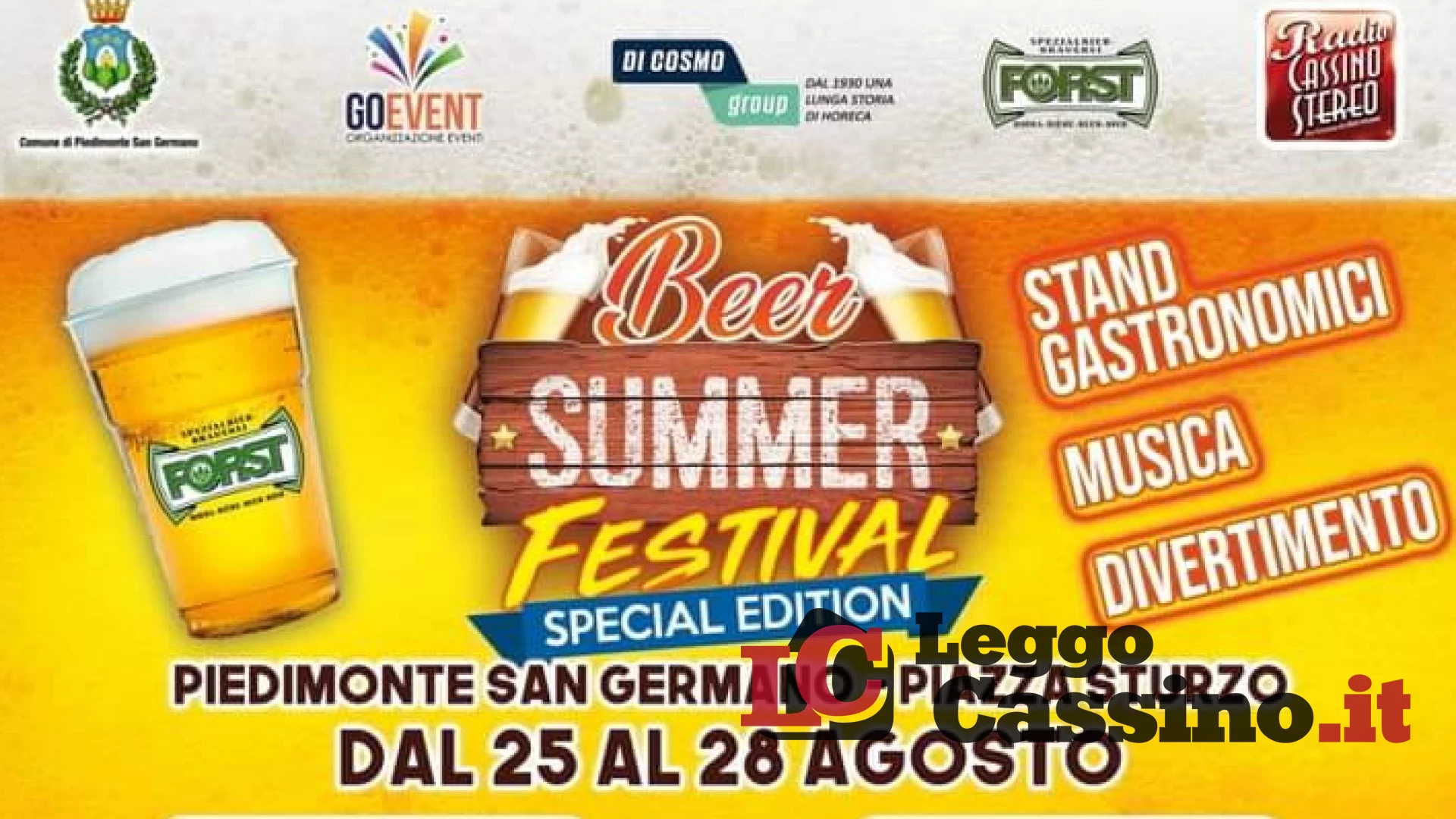 Al via il “Beer Summer Festival” a Piedimonte S. Germano