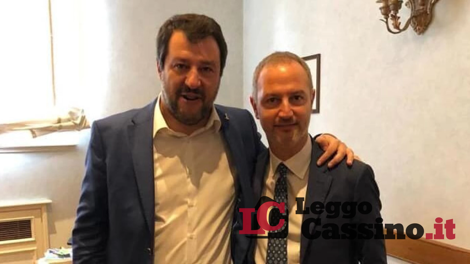 Elezioni, Salvini a Cassino a sostegno di Ottaviani