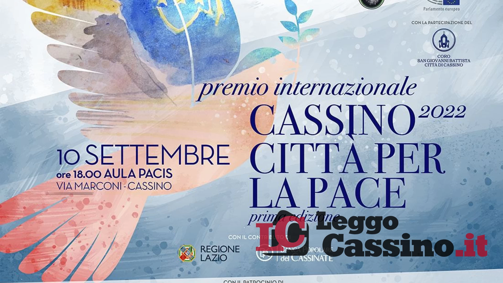 Ecco il premio internazionale "Cassino Città per la Pace"