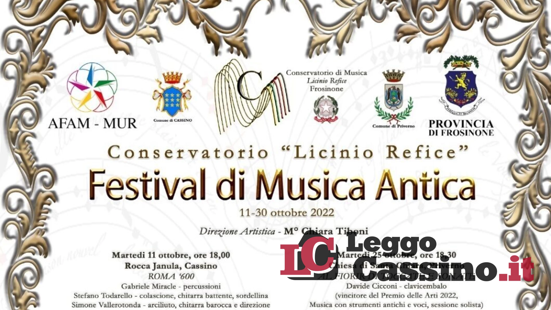 Il Festival della  Musica Antica parte da Cassino