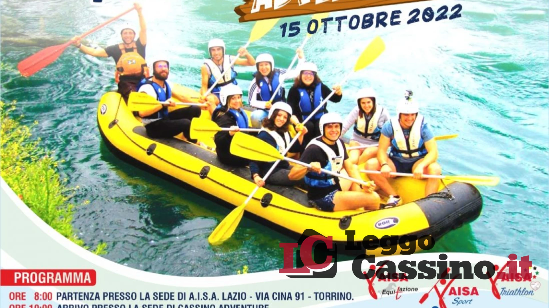 Sport e disabilità, l’AISA Lazio porta tutti all’Inclusive Raid Rafting “Cassino”