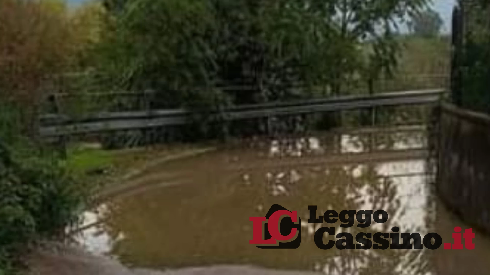 Cervaro: un po' di pioggia e le strade si allagano