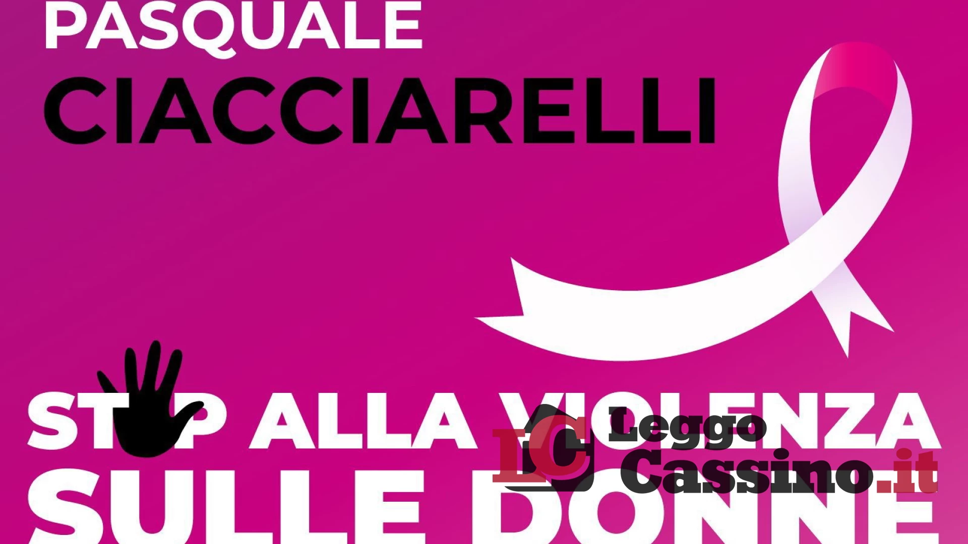 Violenza sulle donne, Ciacciarelli: "Un tour per mantenere alta l'attenzione"