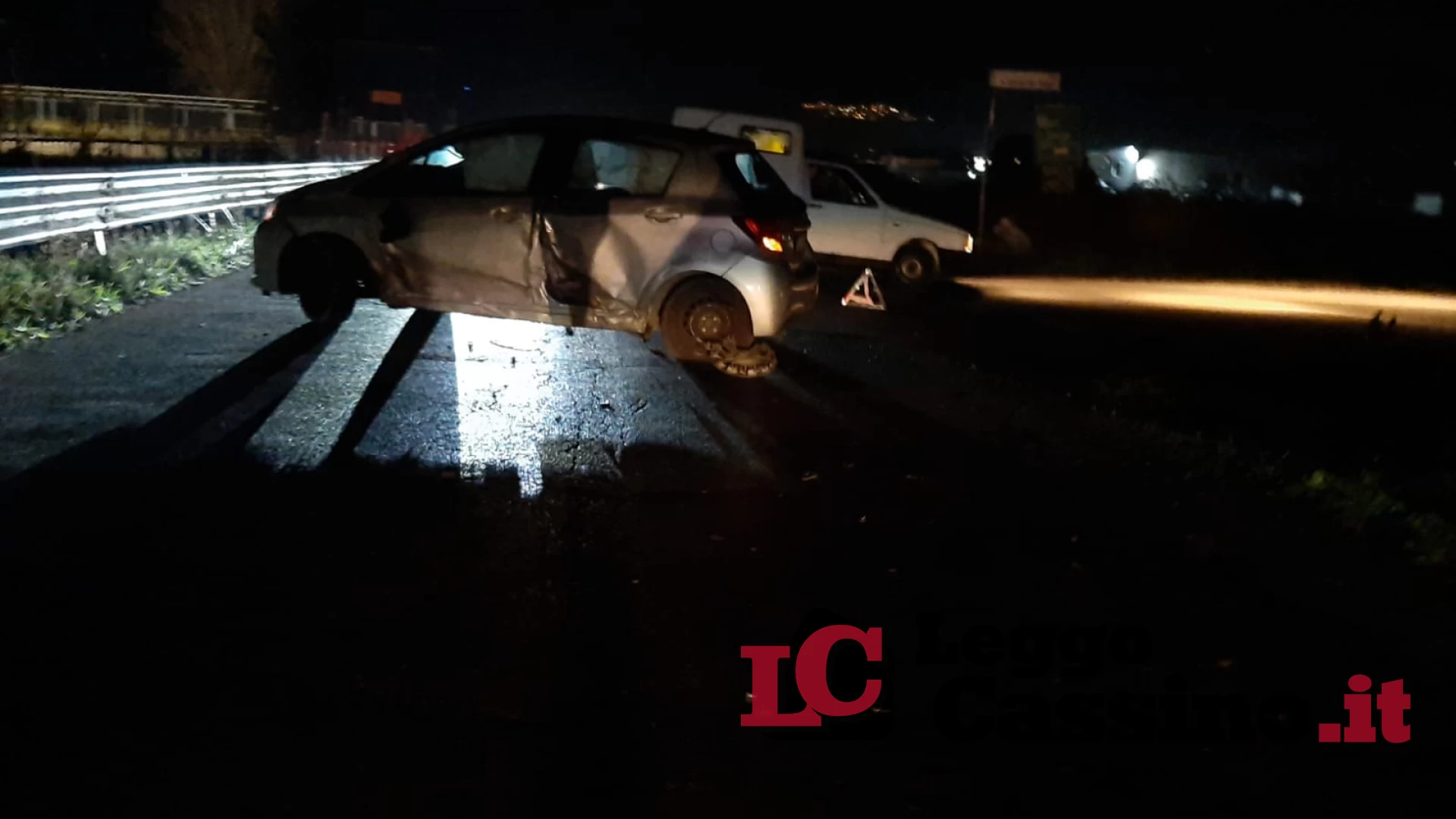 Cassino, scontro tra due auto in via Sferracavalli