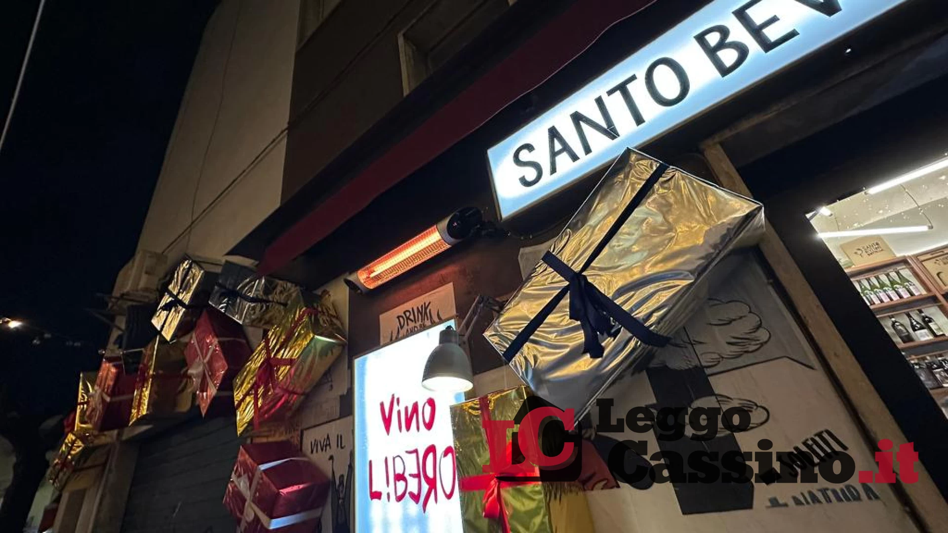 Cassino, a via Falese si accende il Natale