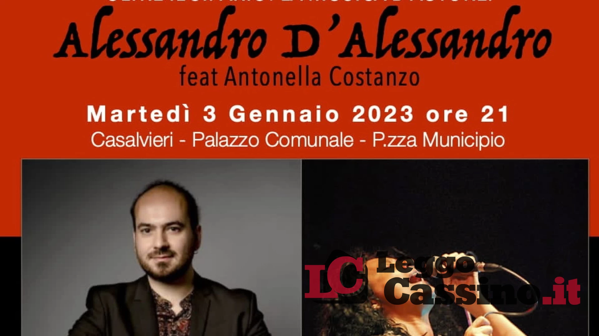 Alessandro D'Alessandro in concerto questa sera a Casalvieri