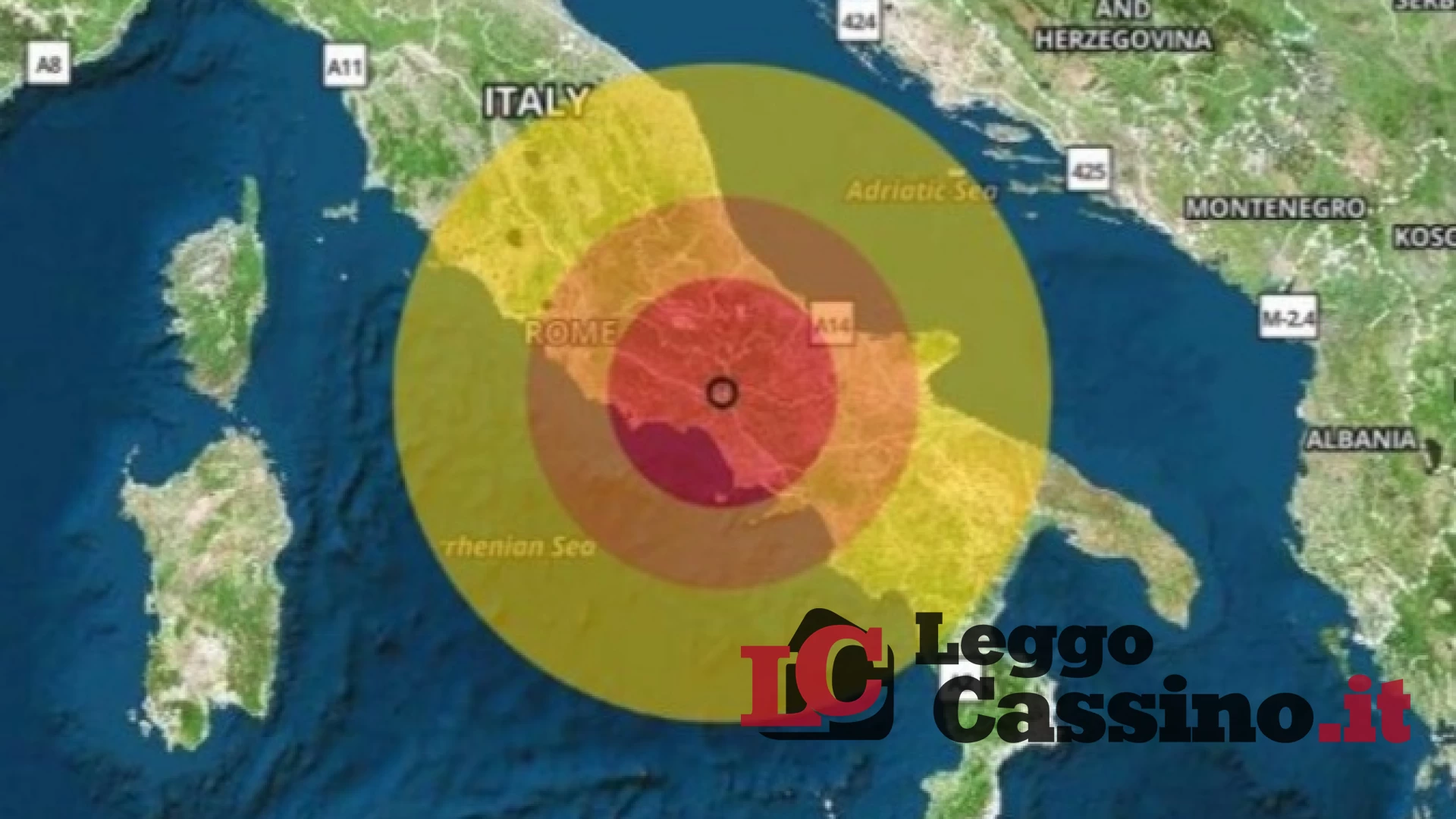 Forte terremoto con epicentro a San Pietro Infine
