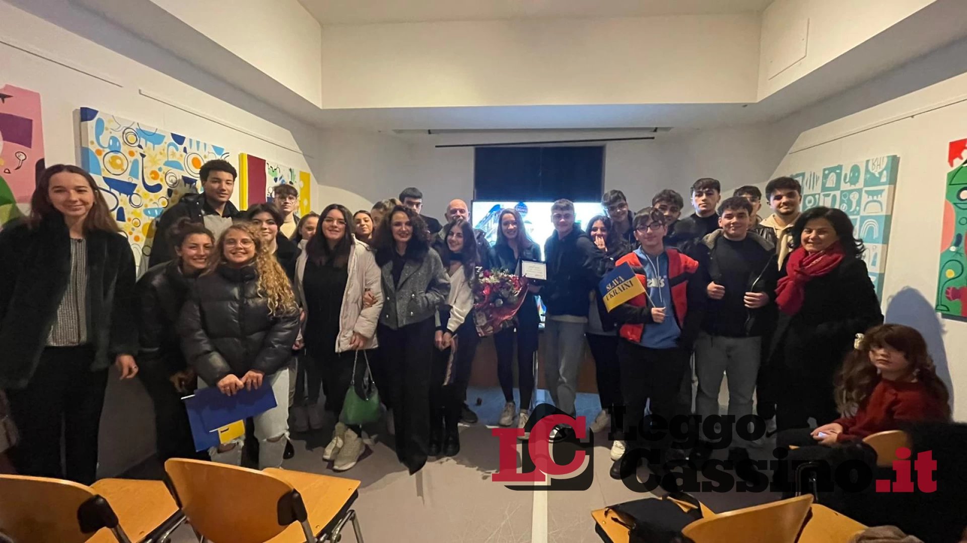 Gli studenti dell'IIS "Medaglia d'oro - Città di Cassino" hanno incontrato Dana Voiat