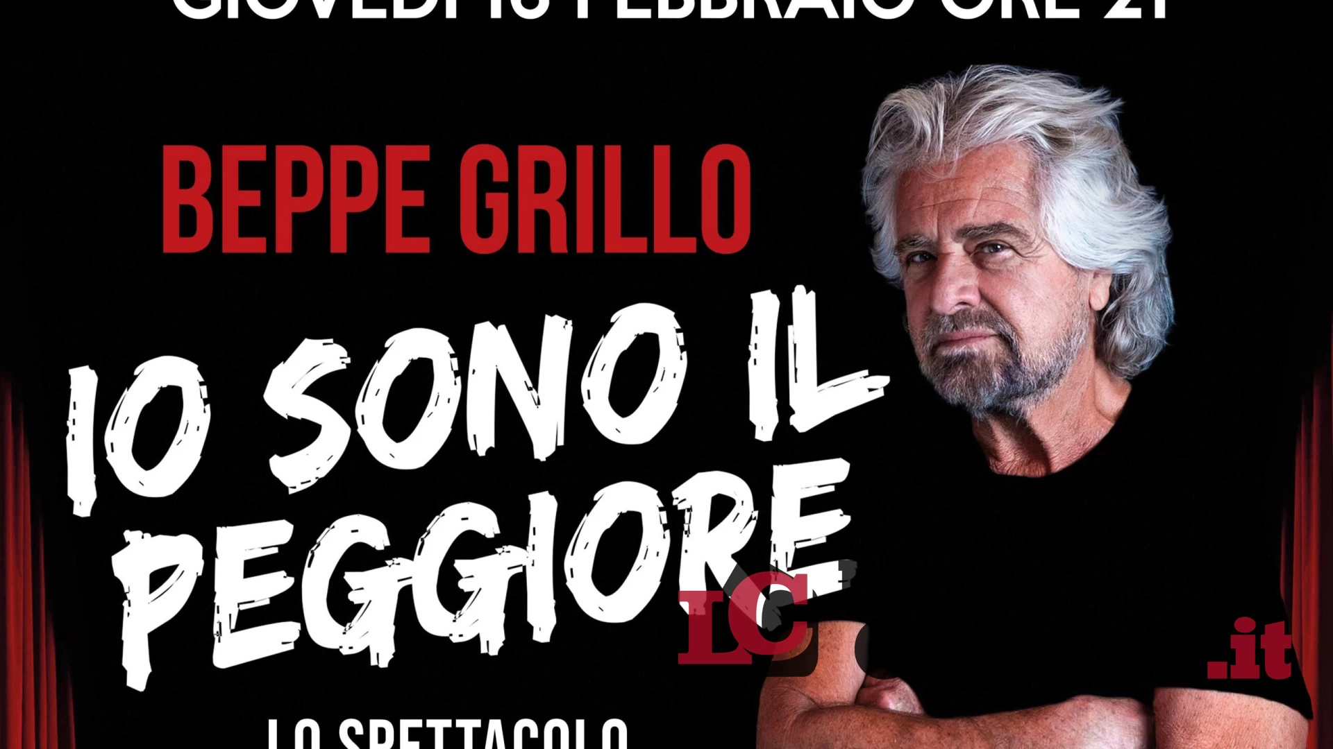 "Io sono il peggiore". Beppe Grillo in scena al teatro Manzoni di Cassino