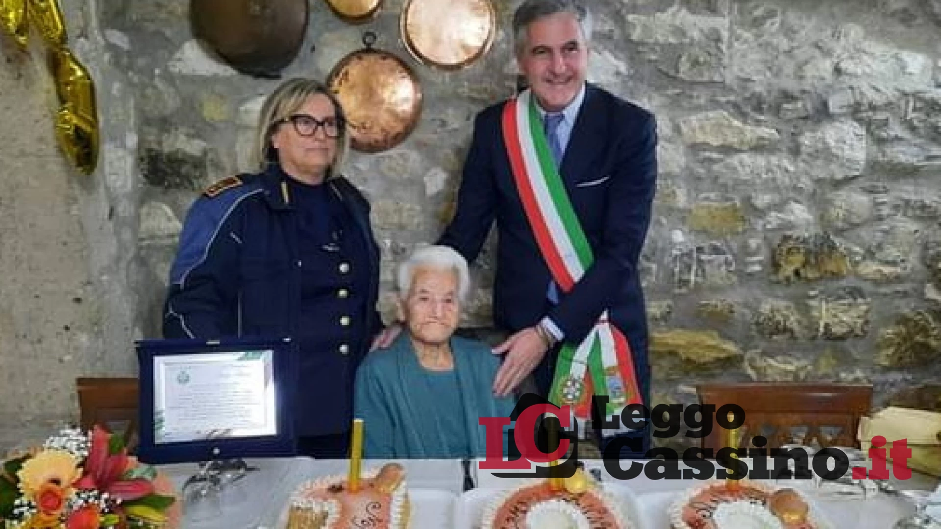 Cervaro, Anna Fusaro compie 100 anni. Paese in festa