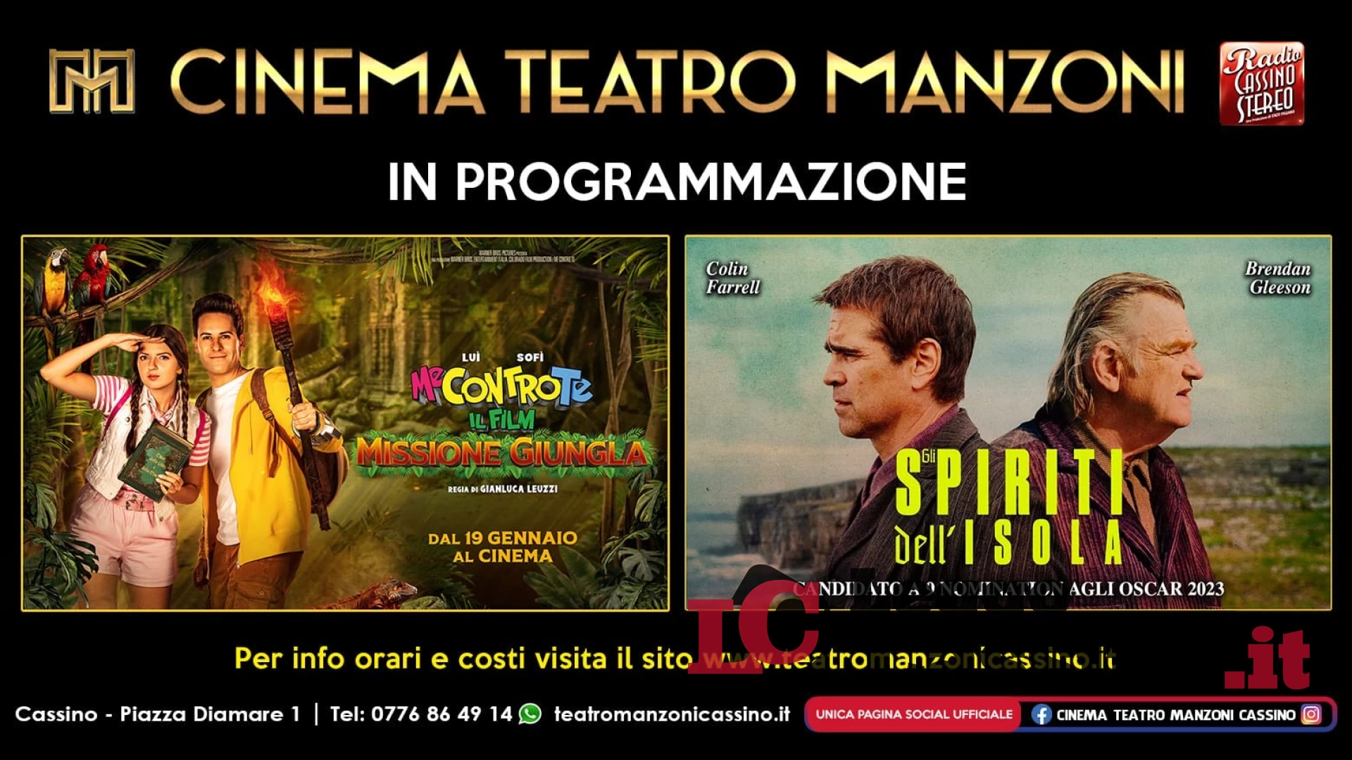 Nuova programmazione al Cinema Teatro Manzoni: arriva "Gli Spiriti dell'Isola"
