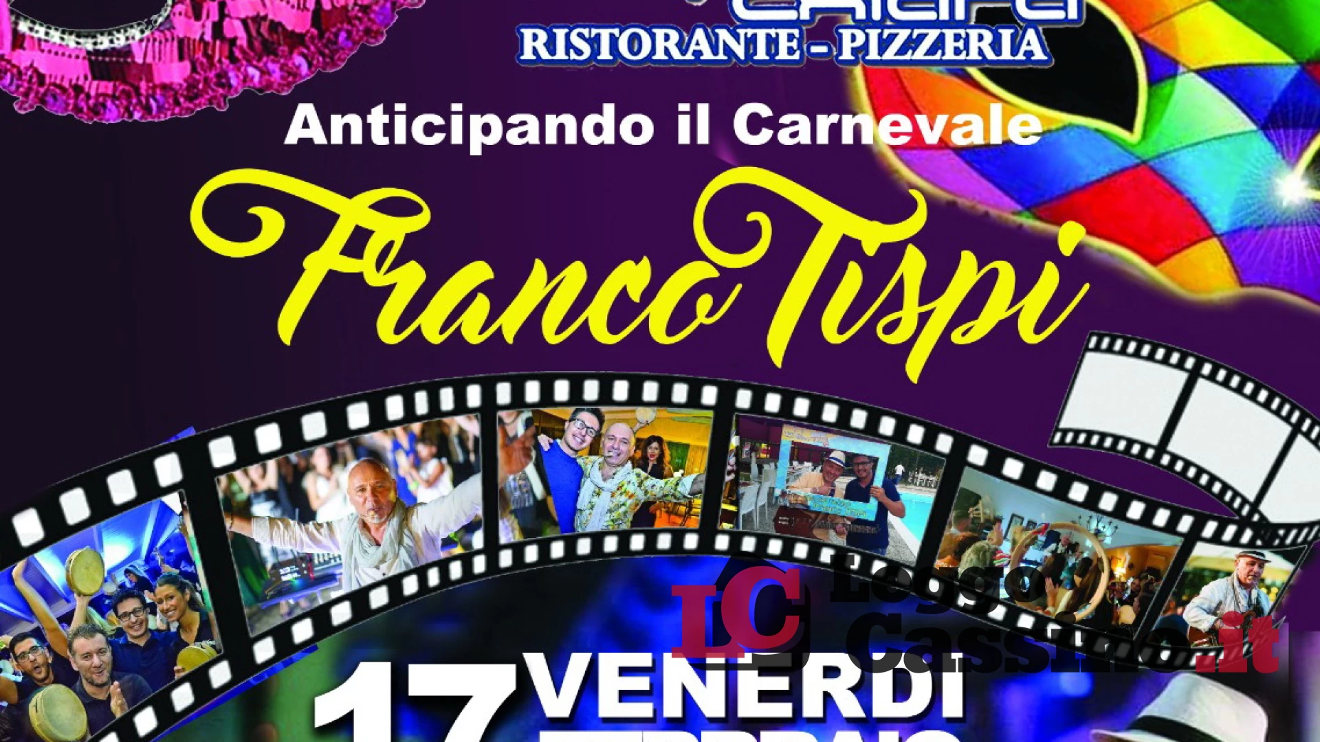 "Anticipando il Carnevale" a Cassino con Franco Tispi