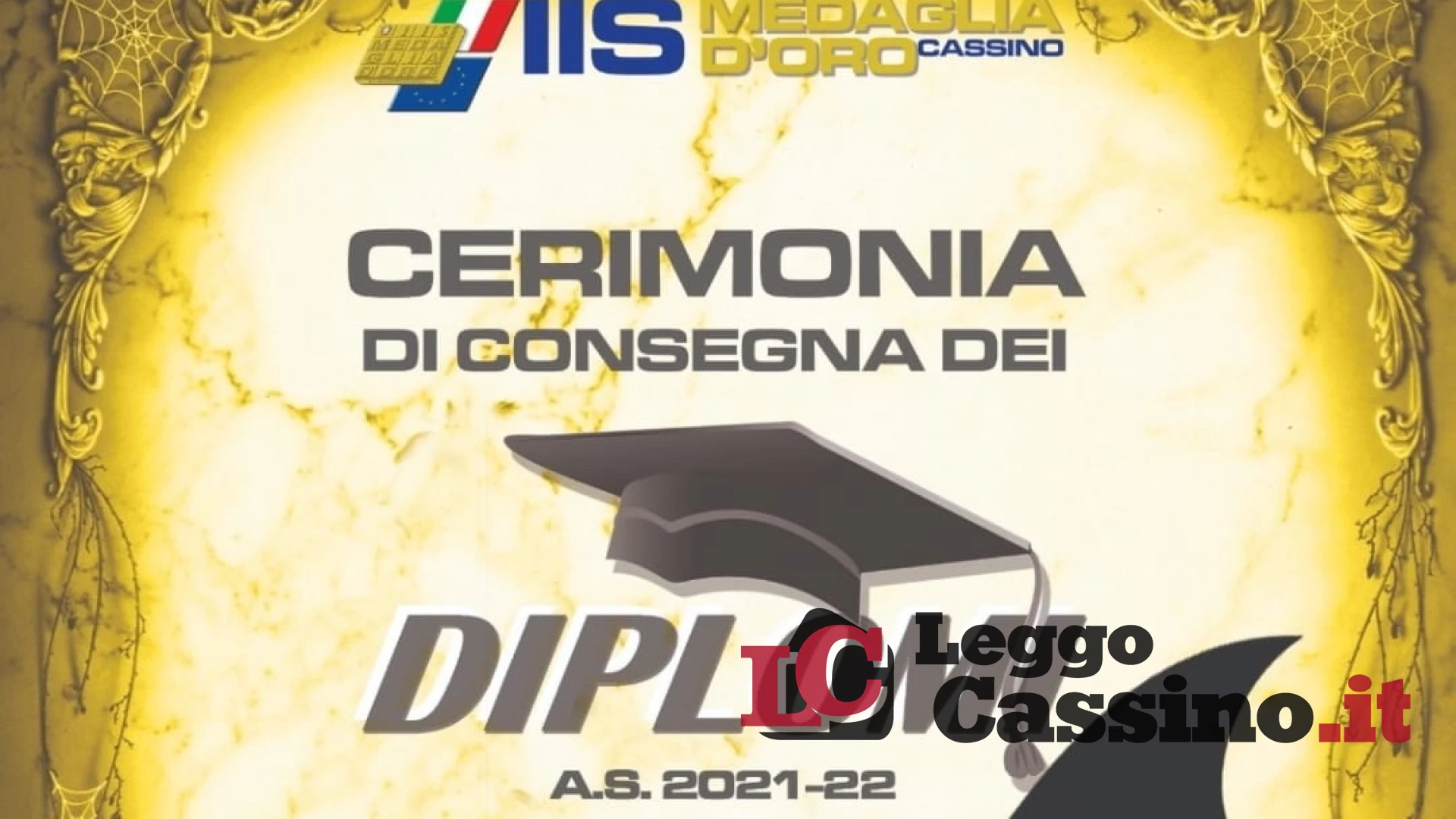 Cerimonia di consegna dei diplomi all'I.I.S. Medaglia d'Oro "Città di Cassino"