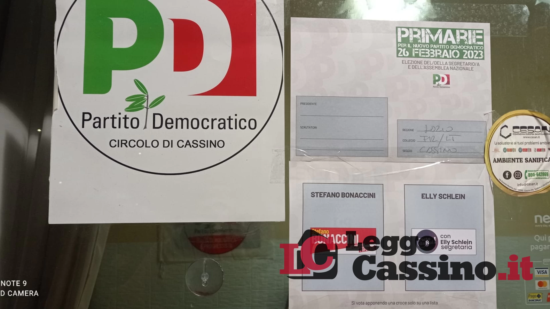 Primarie Pd, a Cassino il seggio in via Po. Si vota dalle 8 alle 20