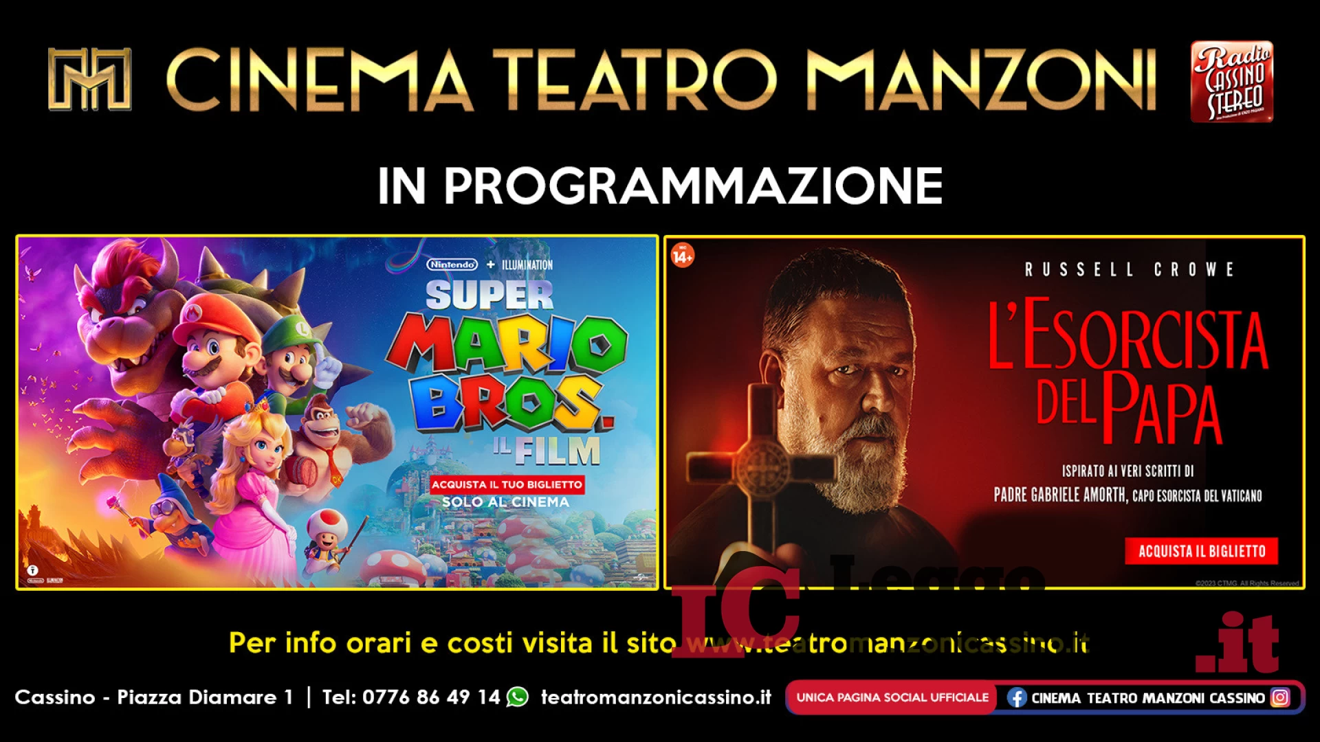 Al Cinema Teatro Manzoni di Cassino arriva "L'Esorcista del Papa"