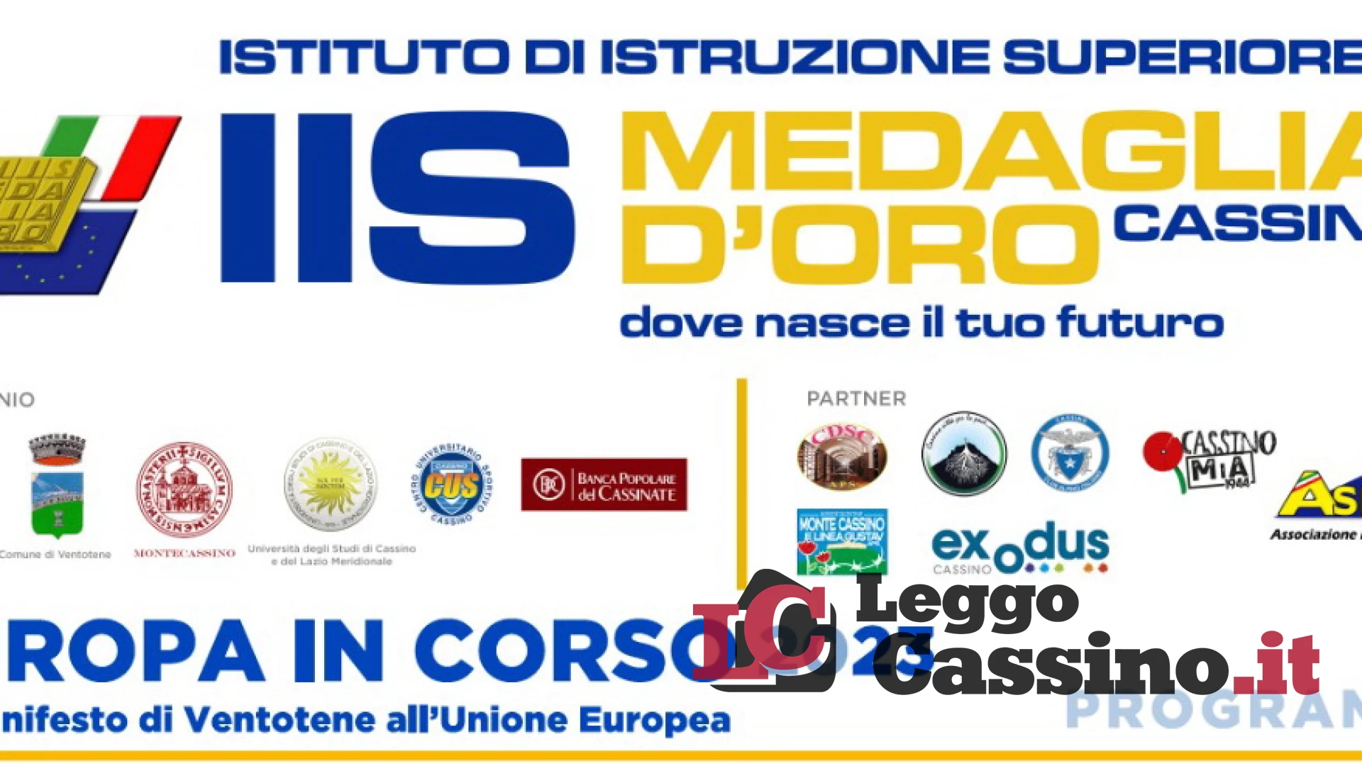 All'I.I.S. Medaglia d'Oro Città di Cassino è iniziata la Festa dell'Europa