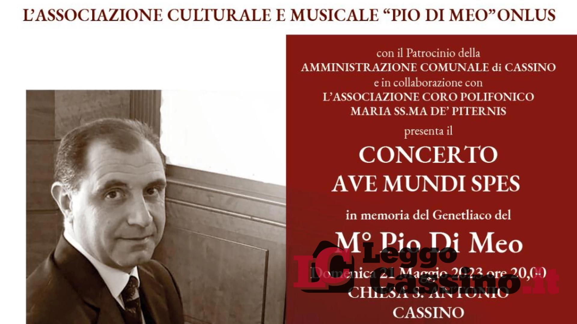 Il concerto "Ave Mundi Spes" in memoria del Genetliaco del M° Pio Di Meo