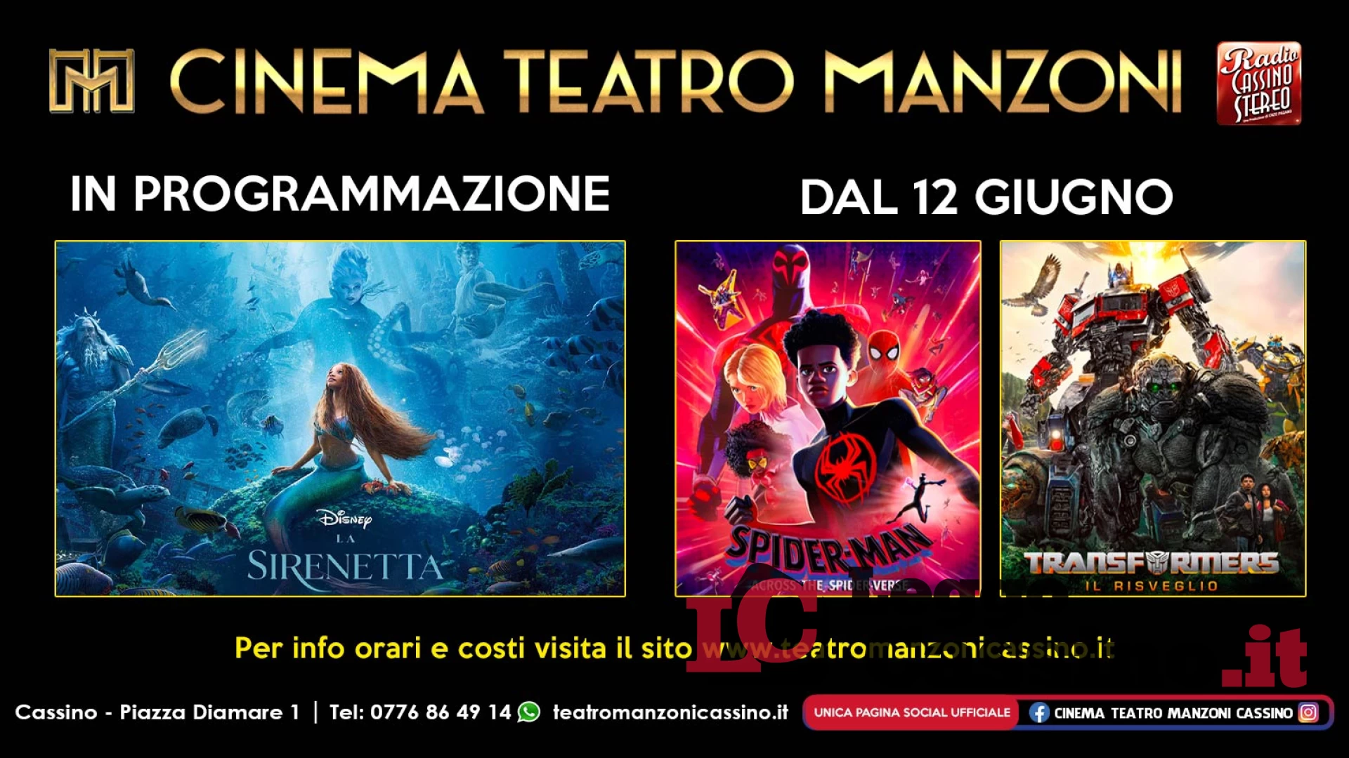 Al Cinema Teatro Manzoni di Cassino arriva Spider-Man