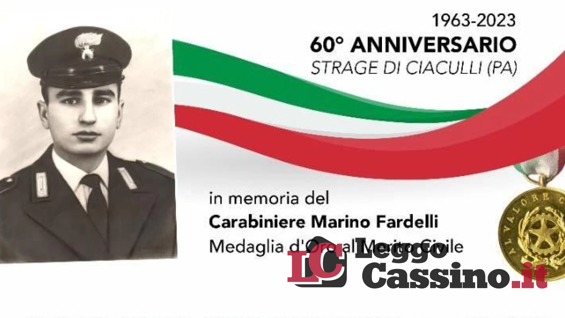 Prima strage di mafia, il 24 giugno la cerimonia a Cassino