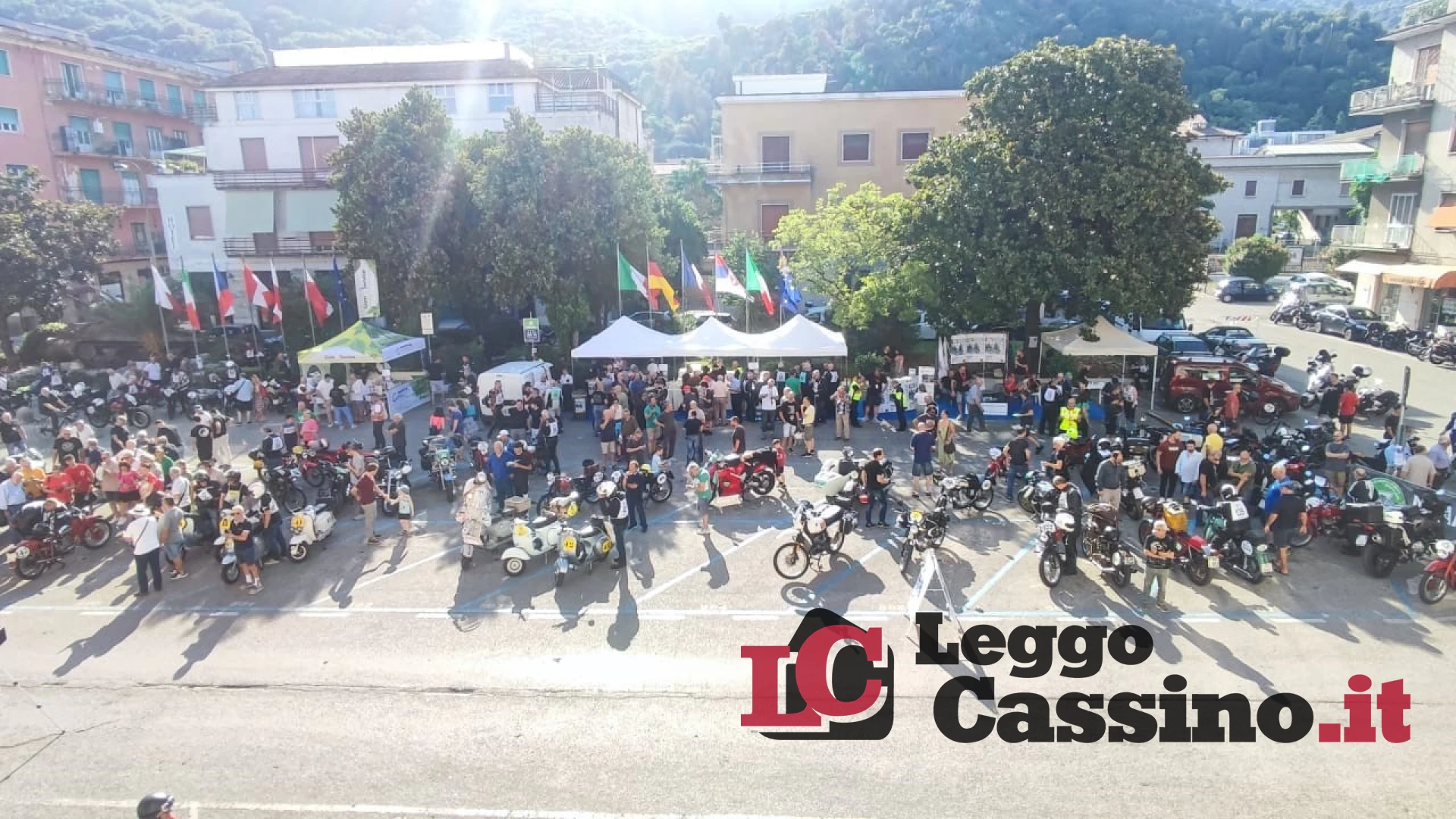 Cassino "invasa" da centinaia di moto per la Milano-Taranto