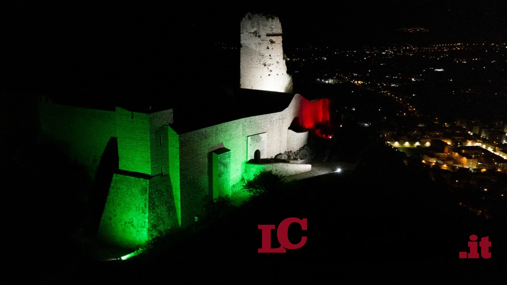 La Rocca Janula si illumina in ricordo del 10 settembre 1943