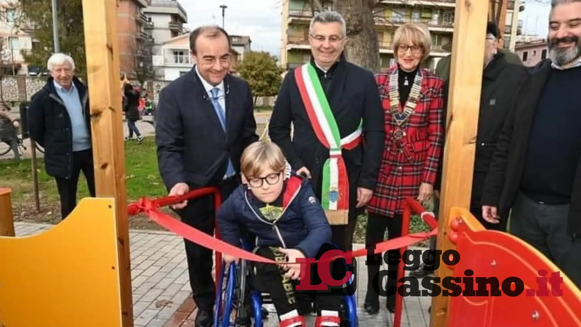 Inaugurati a Cassino i giochi inclusivi dal piccolo Daniele