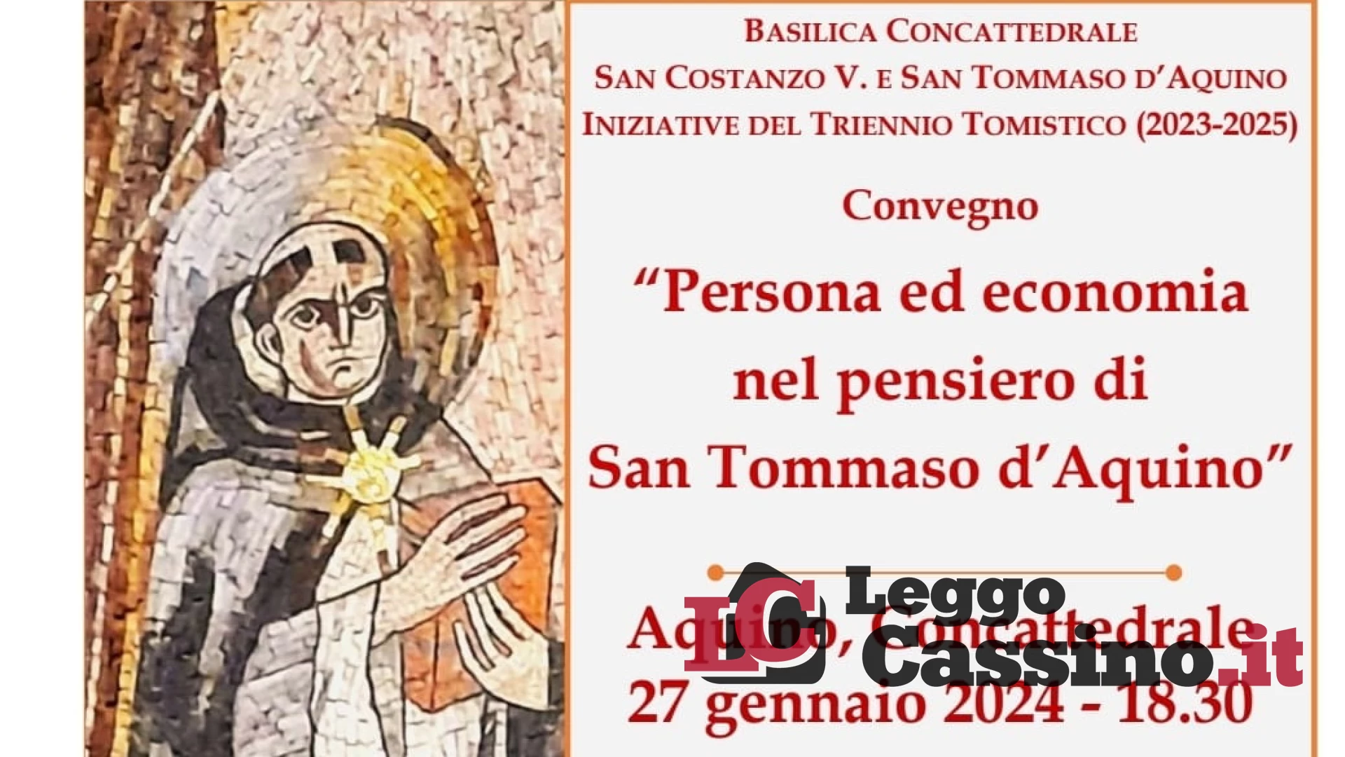 "Persona ed economia di San Tommaso d'Aquino"