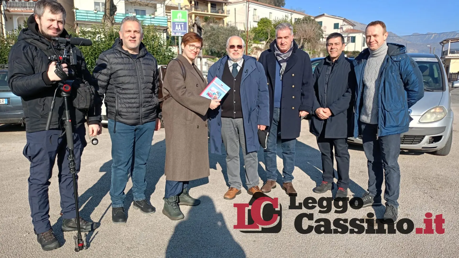 Una troupe Tv dell'Ucraina a Cassino per un documentario