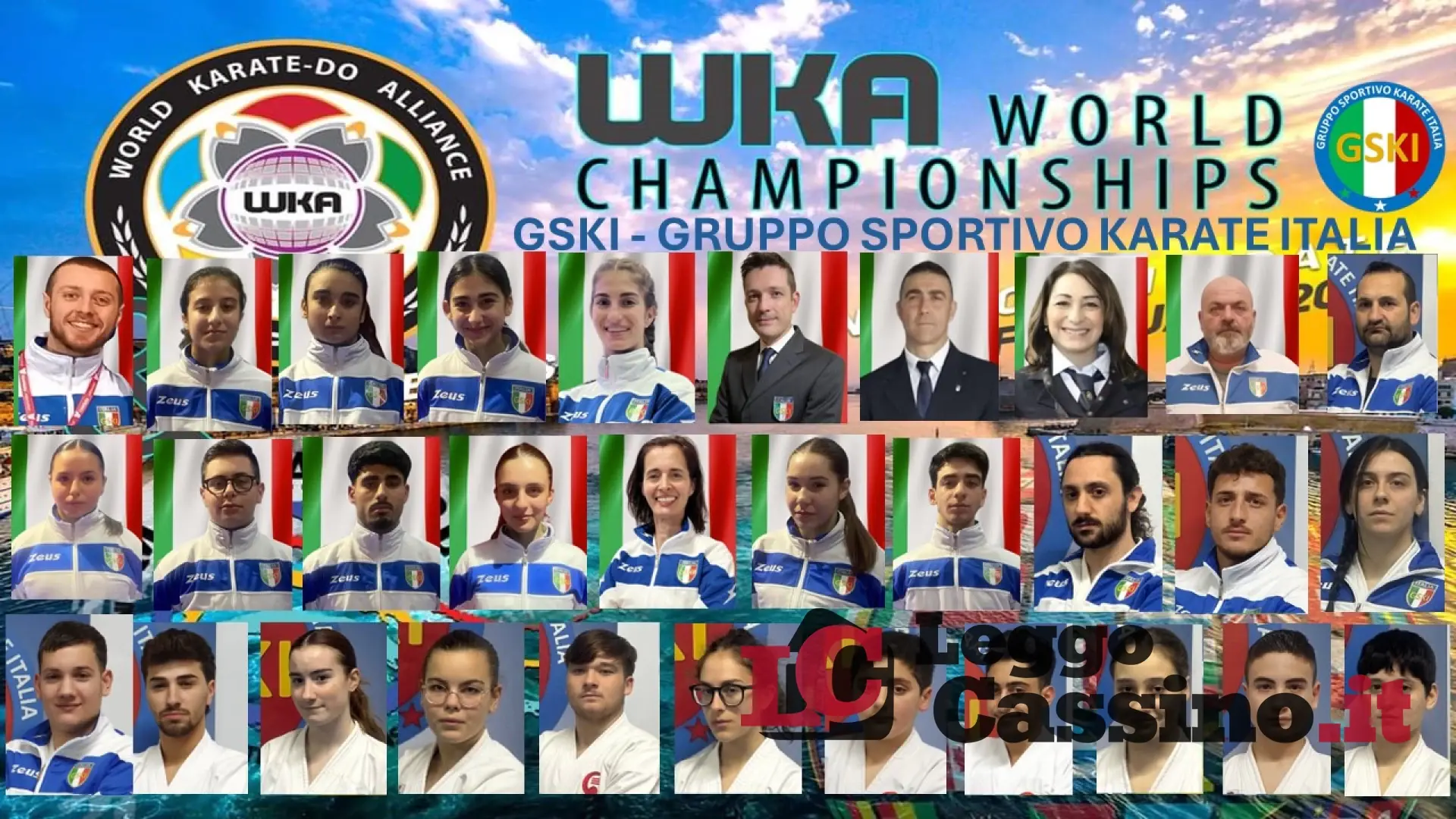Staff e Atleti dell’Accademia Arti Marziali TKBM  di Cassino ai MONDIALI di Karate WKA a Malta