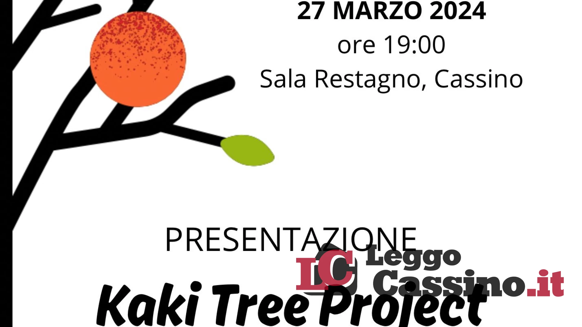 Cassino, l'associazione Eqo presenta oggi il Kaki Tree Project
