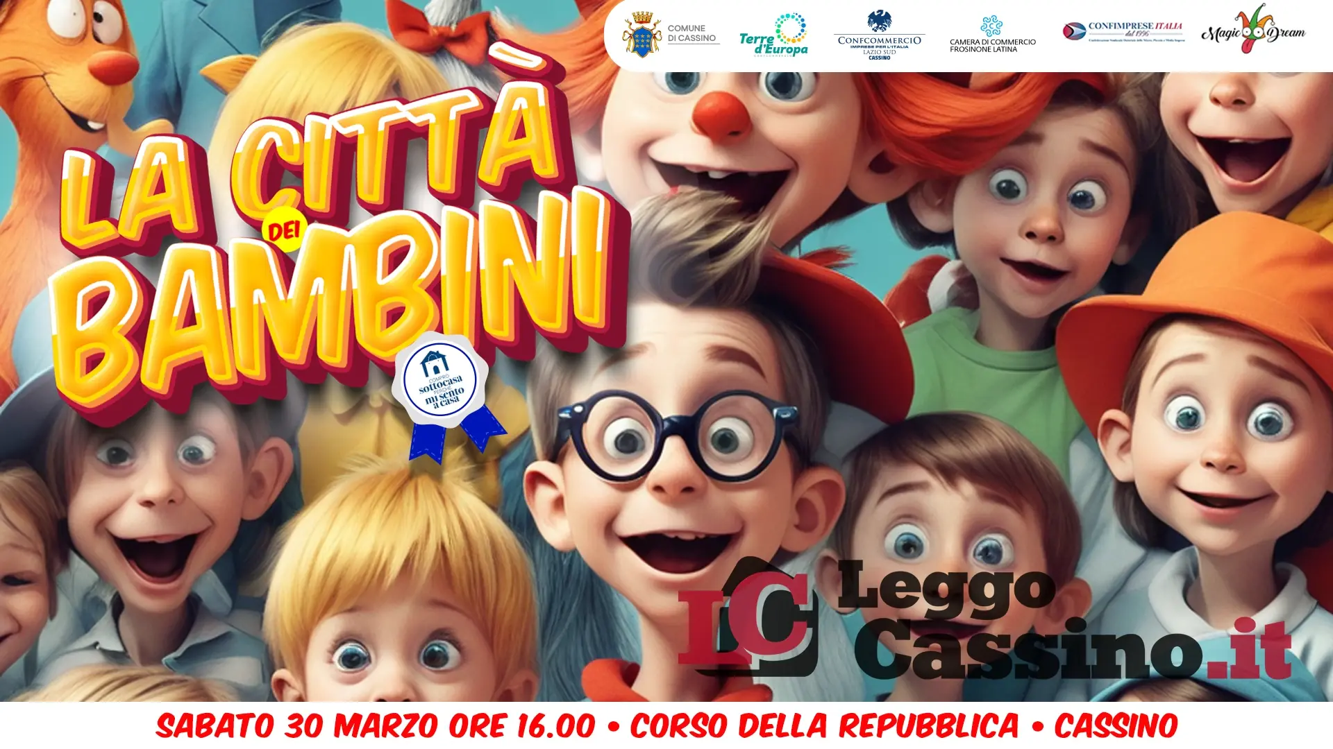 Cassino diventa "la città dei bambini". Tanti eventi in programma