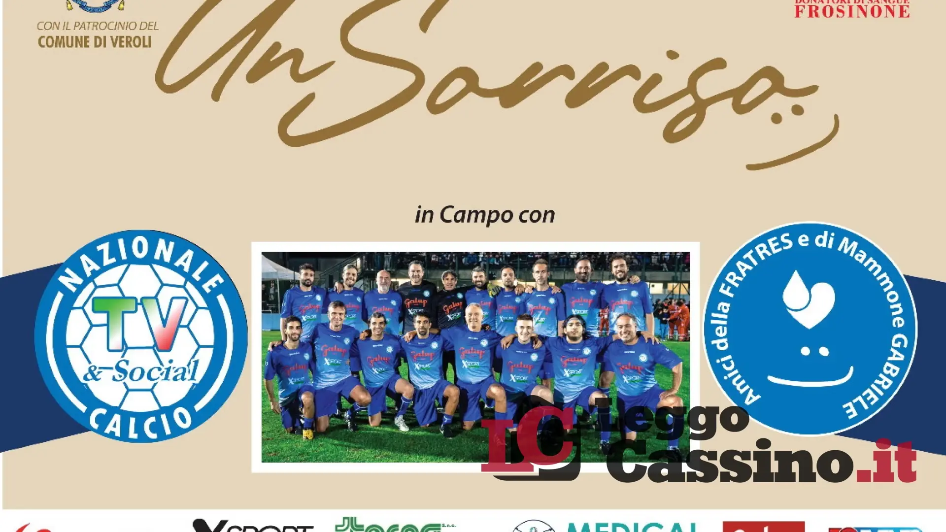 Insieme per un sorriso: partita di beneficenza a Casamari