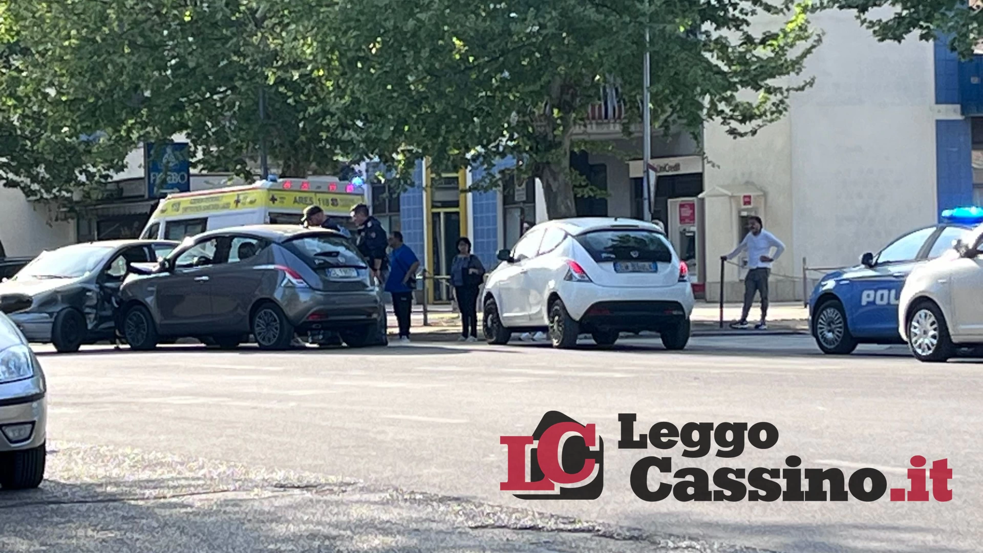 Cassino, scontro in via Garigliano: un ferito