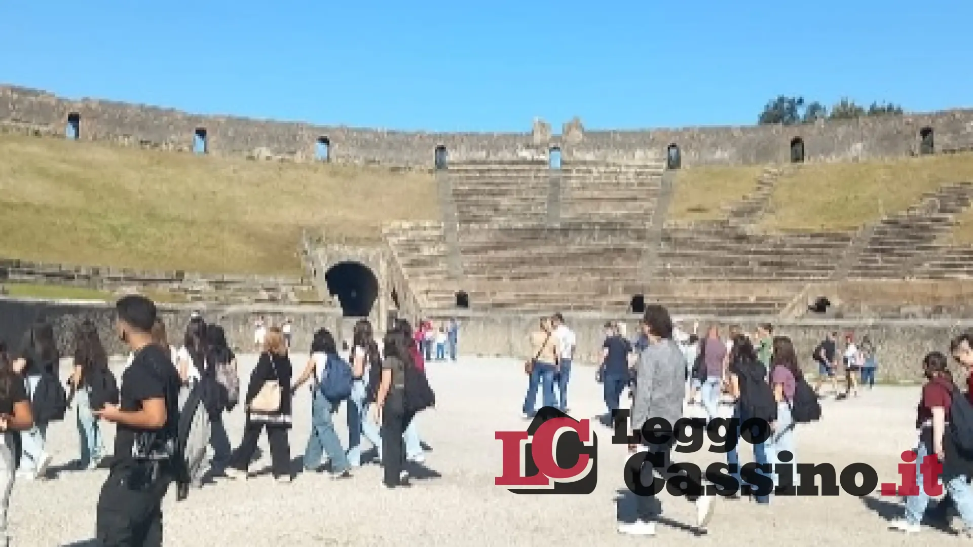 Gli studenti del Liceo Varrone di Cassino a Pompei