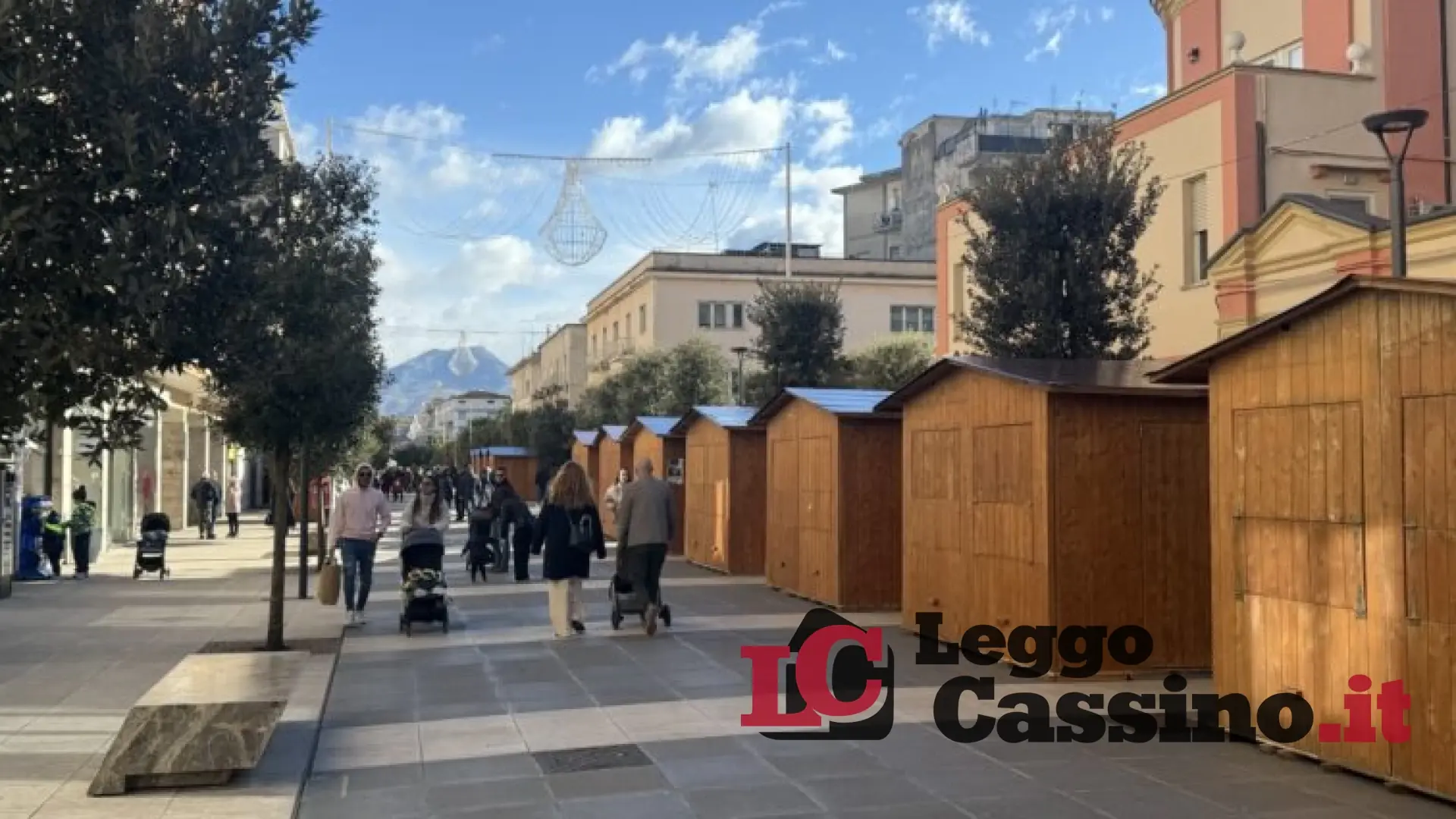 Mercatini di Natale, a Cassino è ormai tutto pronto per la partenza